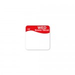 Removable Labels - Wednesday - Red