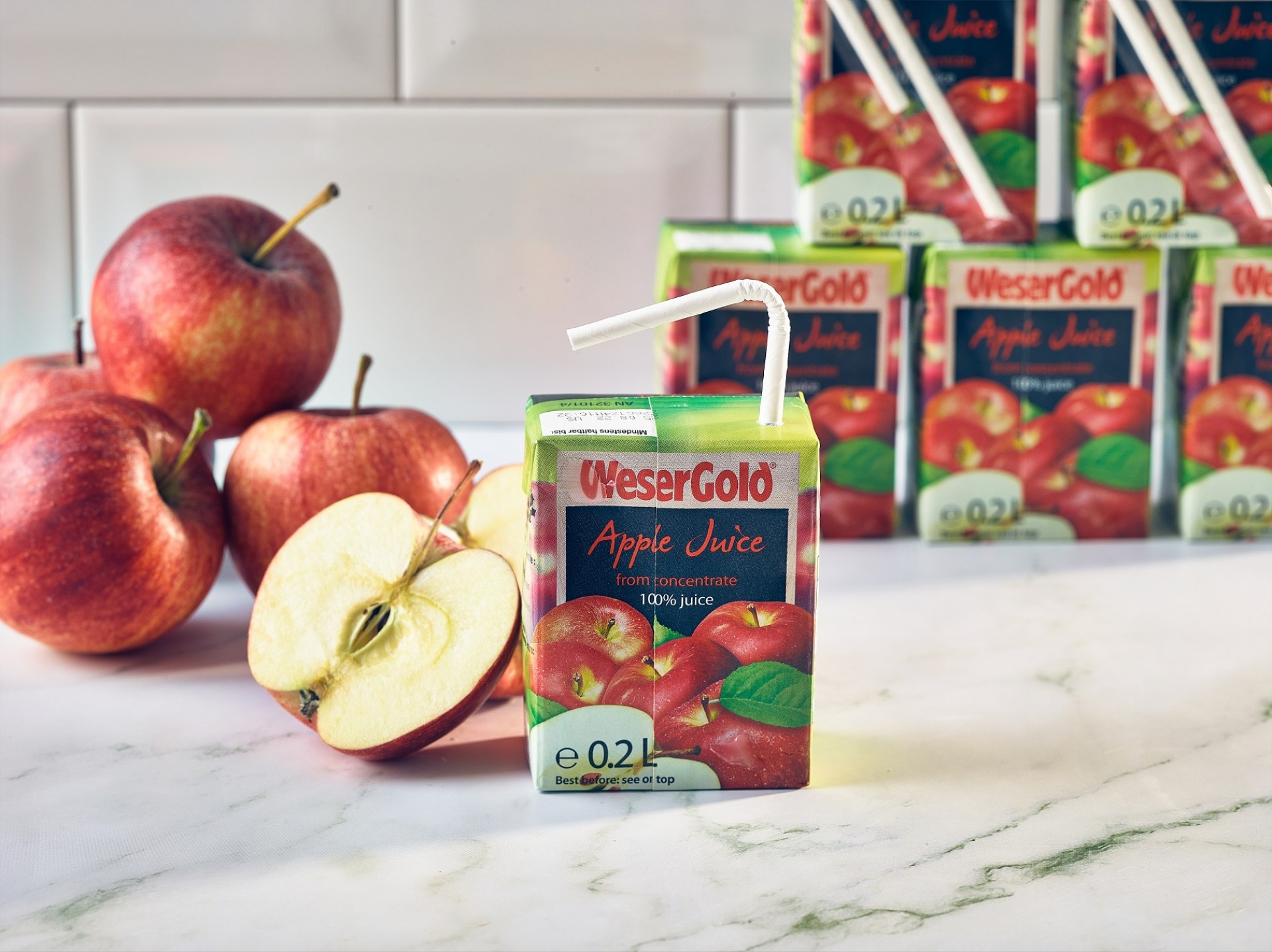 Pure Apple Juice Cartons