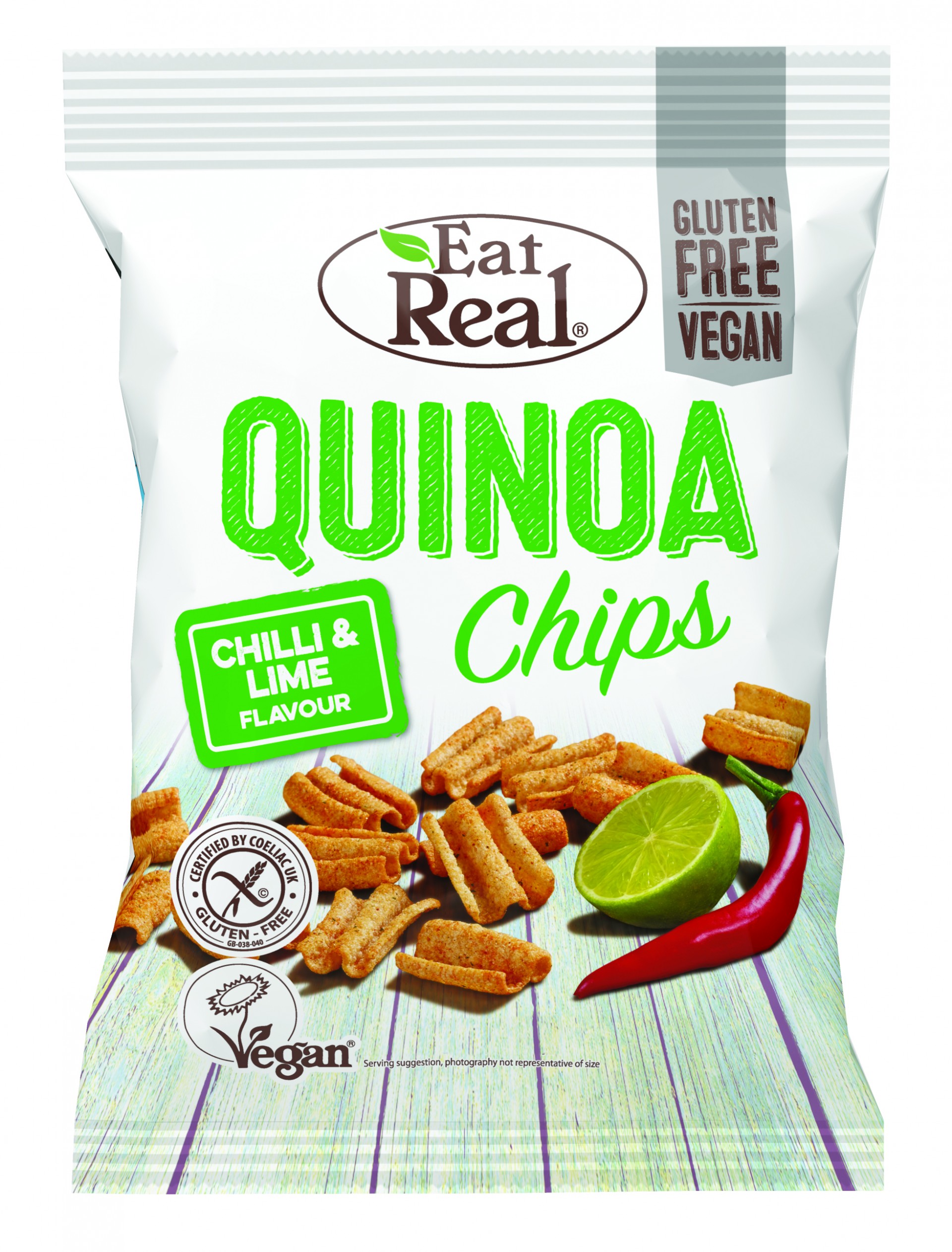 EAT REAL Quinoa Chips Chilli & Lime