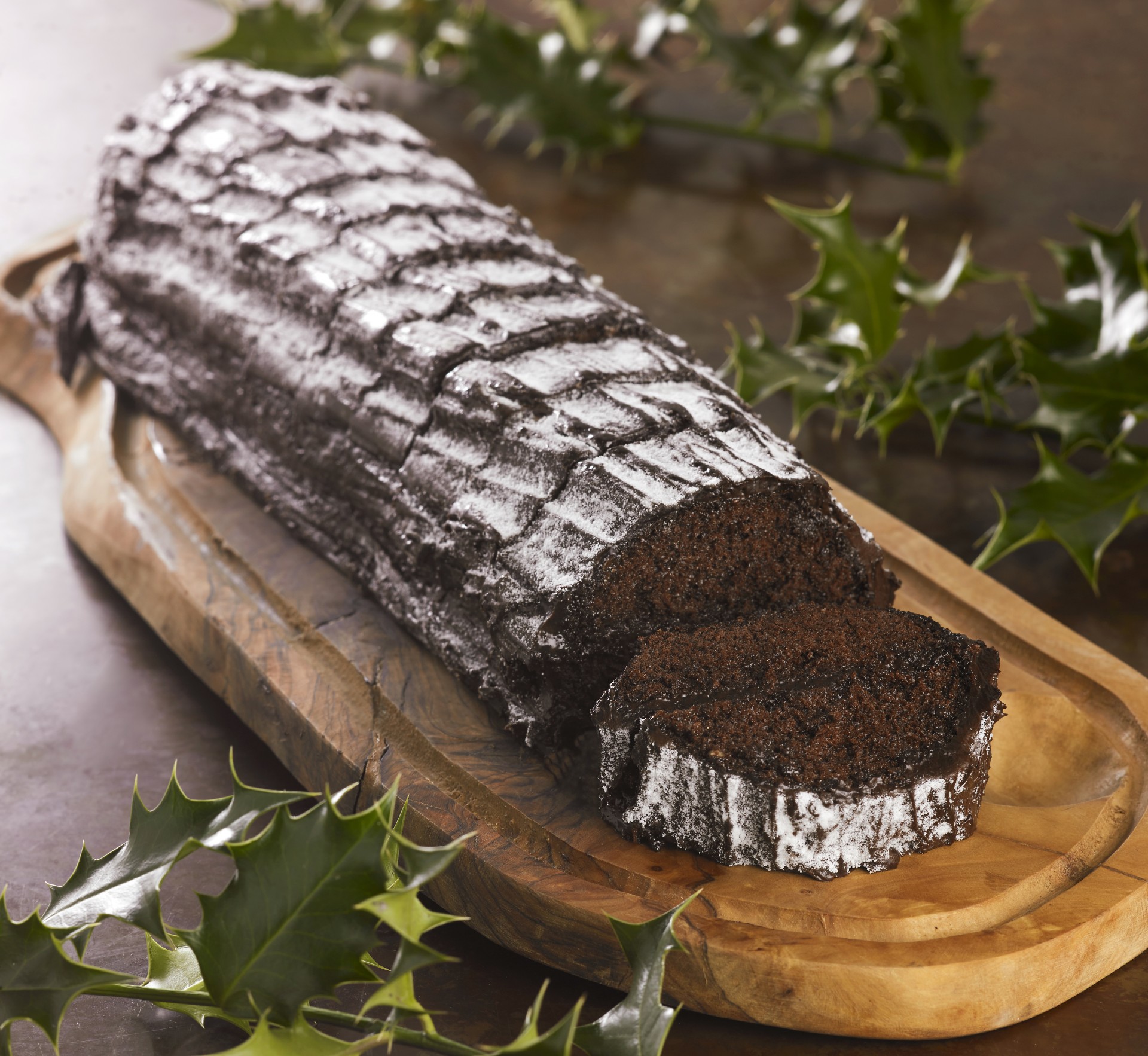 French Chocolate Yule Log