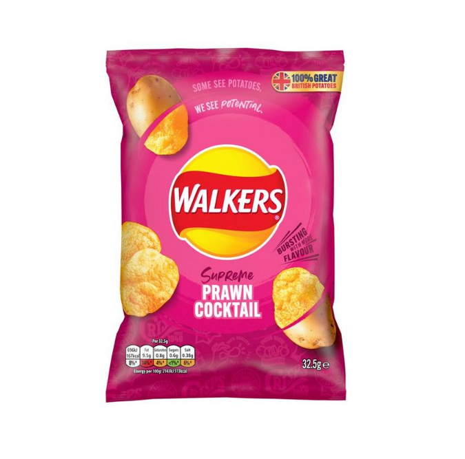 Bulk Buy WALKERS Prawn Cocktail Crisps Wholesale KFF