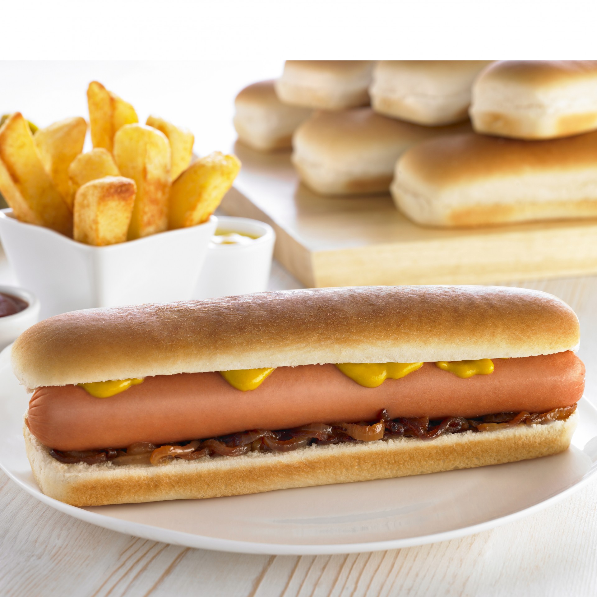 Bulk Buy AMERICANA 8.5” Jumbo Hot Dog Rolls Wholesale KFF