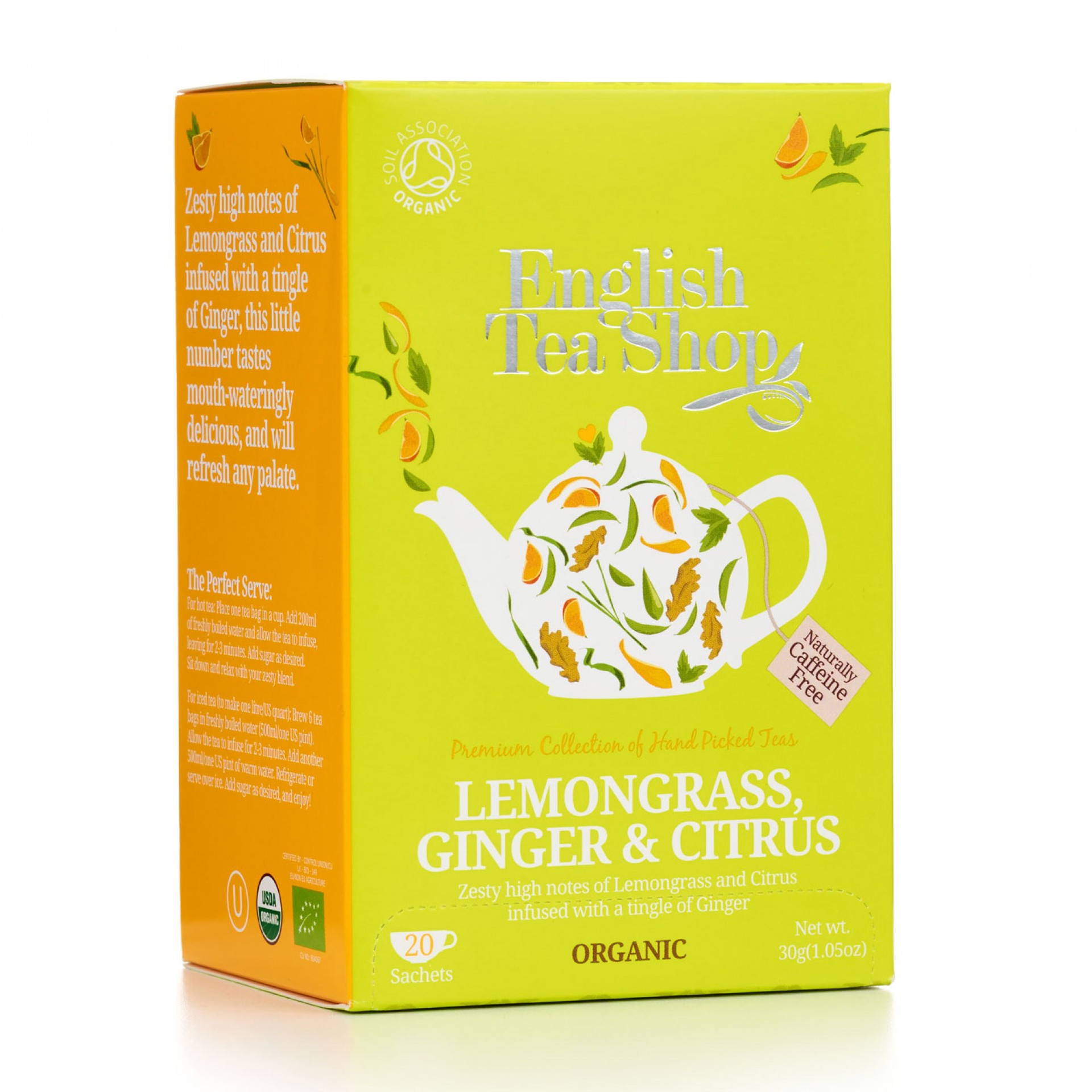 Bulk Buy ENGLISH TEA SHOP Lemongrass, Ginger & Citrus Tag & Envelope