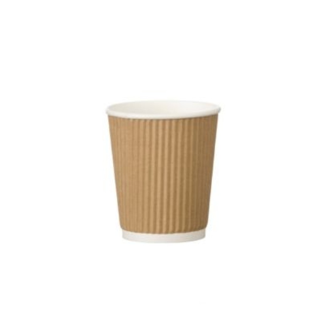 8oz Kraft Ripple Coffee Cup
