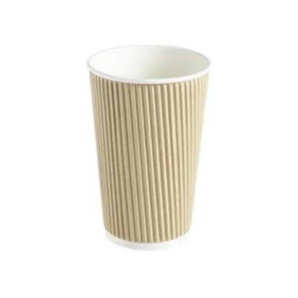 16oz Kraft Ripple Coffee Cup