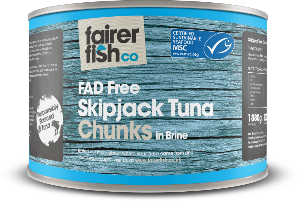 FAIRER FISH CO MSC Free School Skipjack Tuna Chunks in Brine