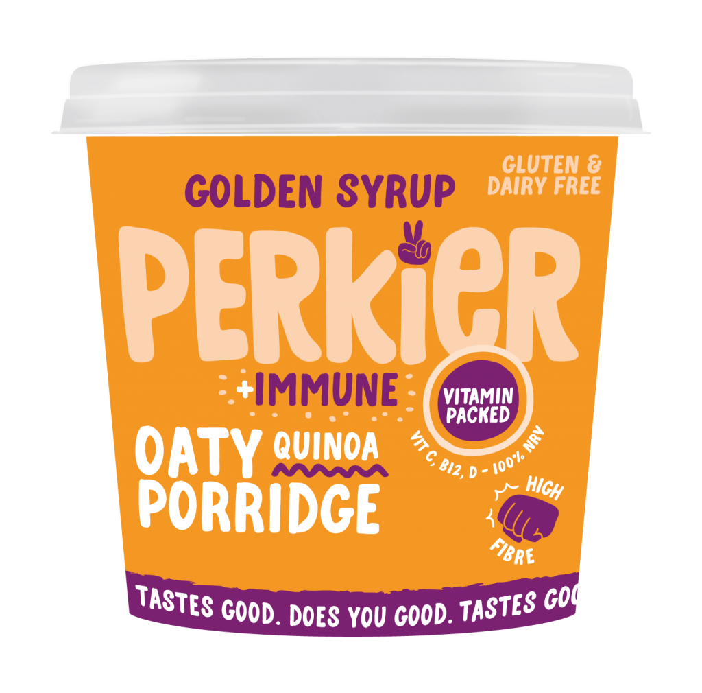 PERKIER Golden Syrup Oaty Quinoa Porridge Pots