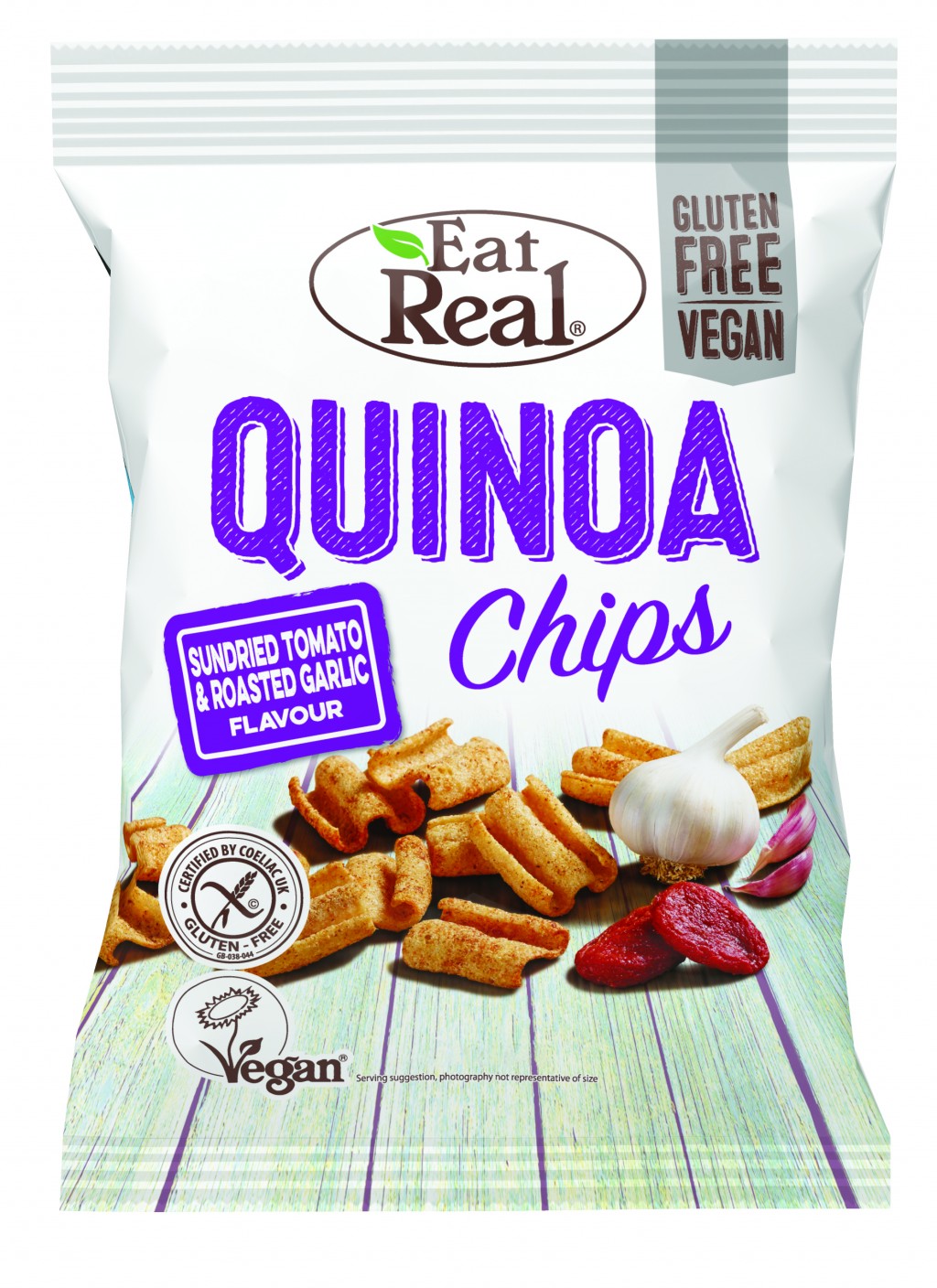 EAT REAL Quinoa Chips Sundried Tomato & Garlic