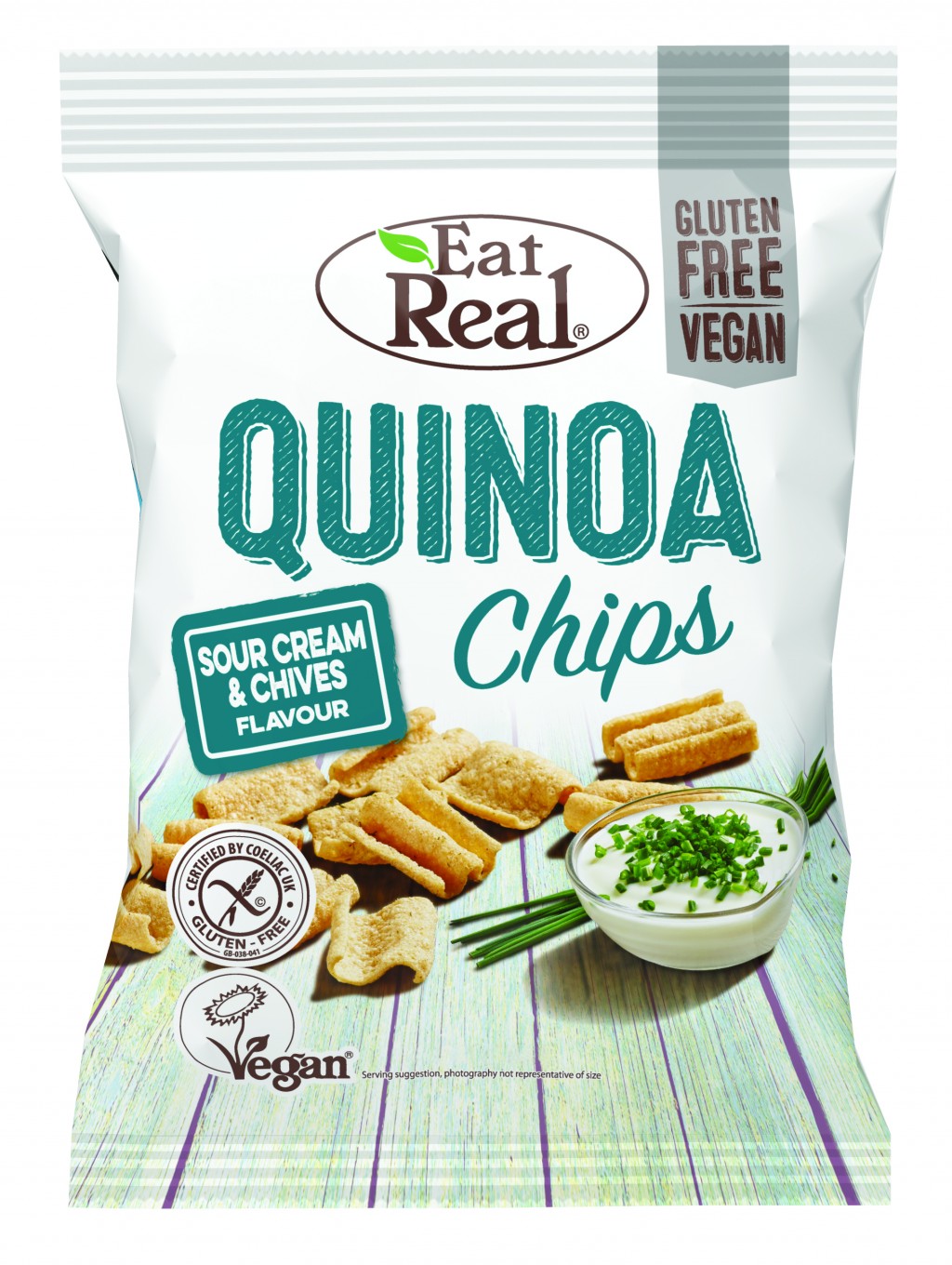 EAT REAL Quinoa Chips Sour Cream & Chive