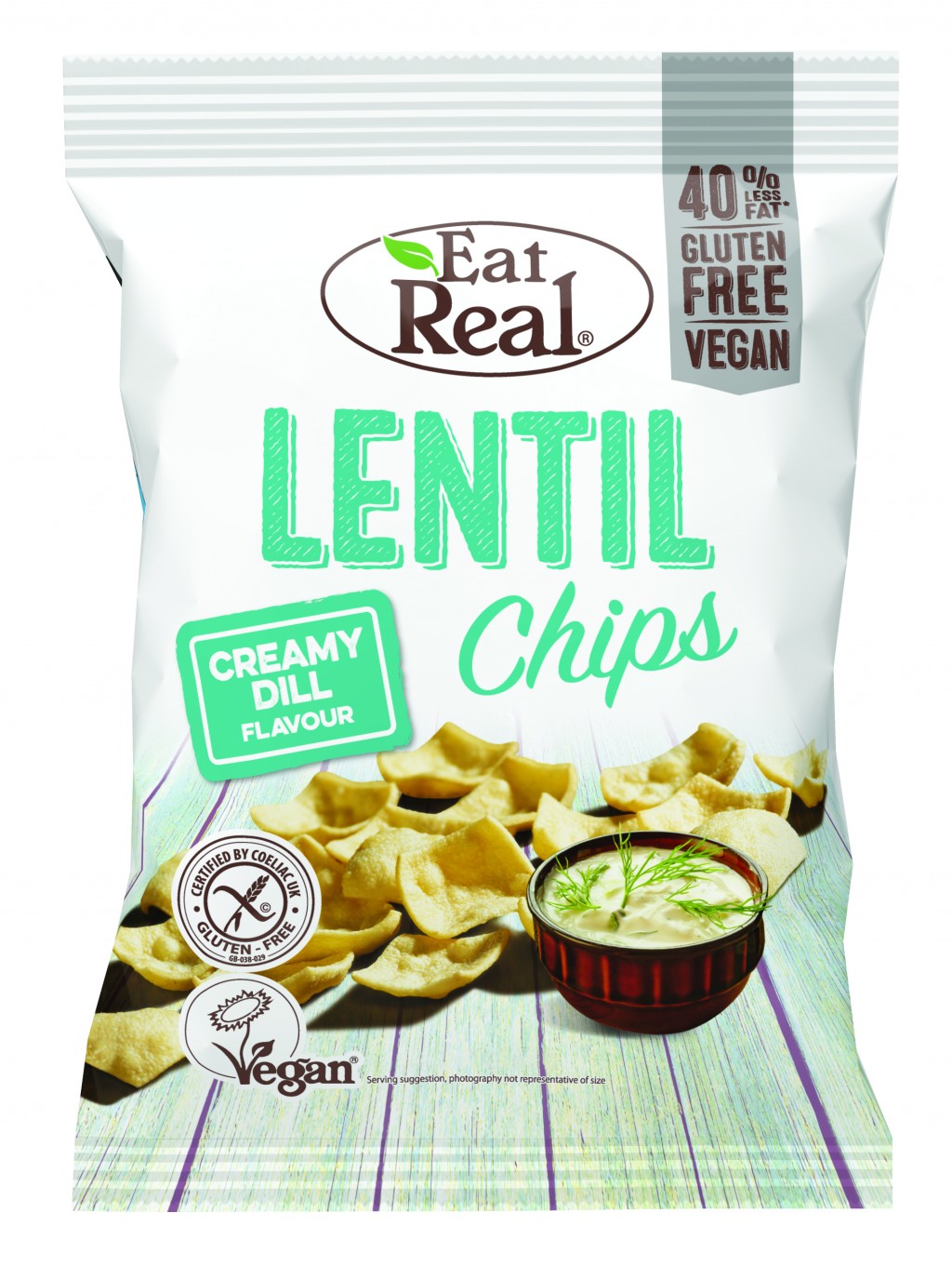 EAT REAL Lentil Chips Creamy Dill