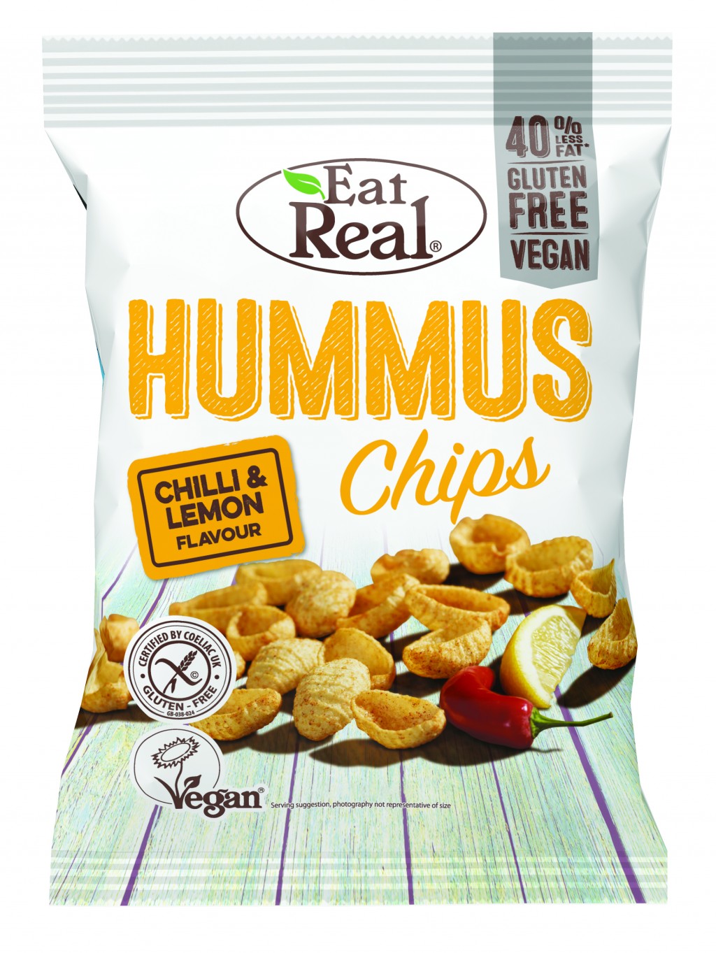 EAT REAL Hummus Chips Chilli & Lemon
