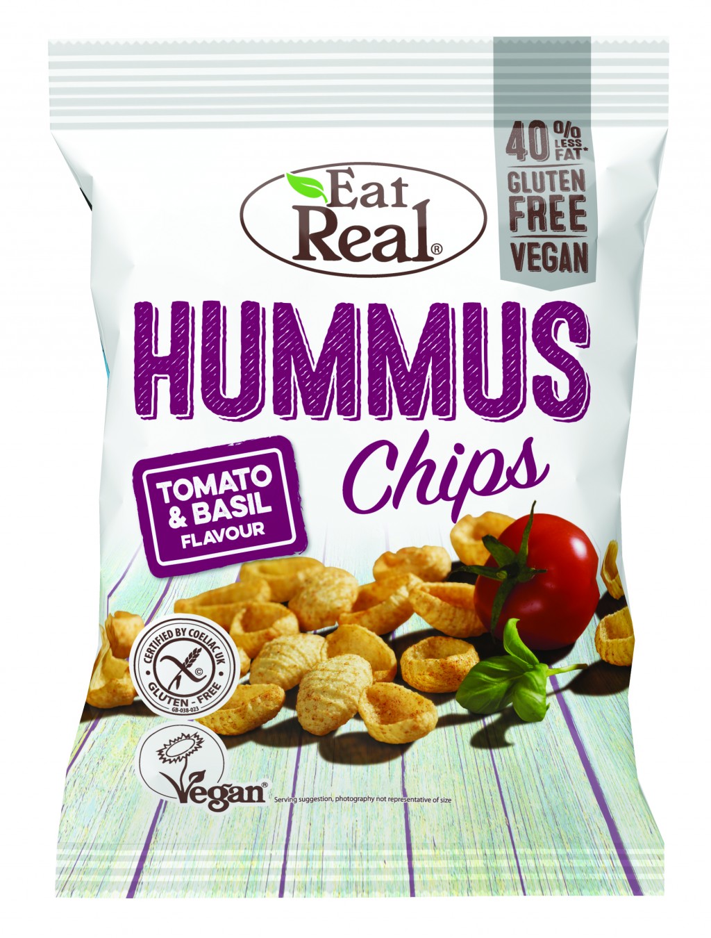 EAT REAL Hummus Chips Tomato & Basil