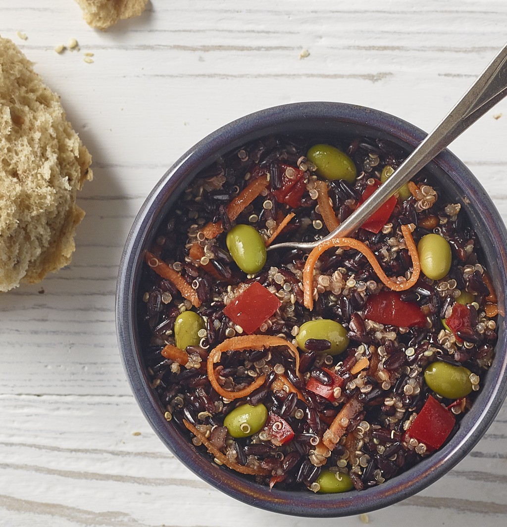 Black Rice, Quinoa & Ginger Salad
