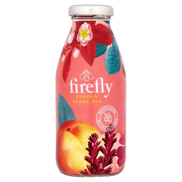 FIREFLY Peach & Green Tea (Glass Bottle)
