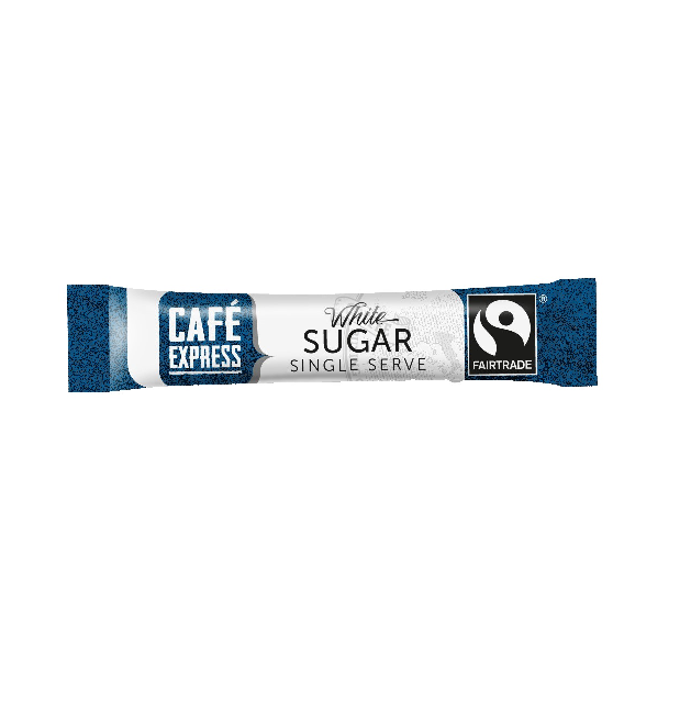 CAFÉ EXPRESS Fairtrade White Sugar Sticks