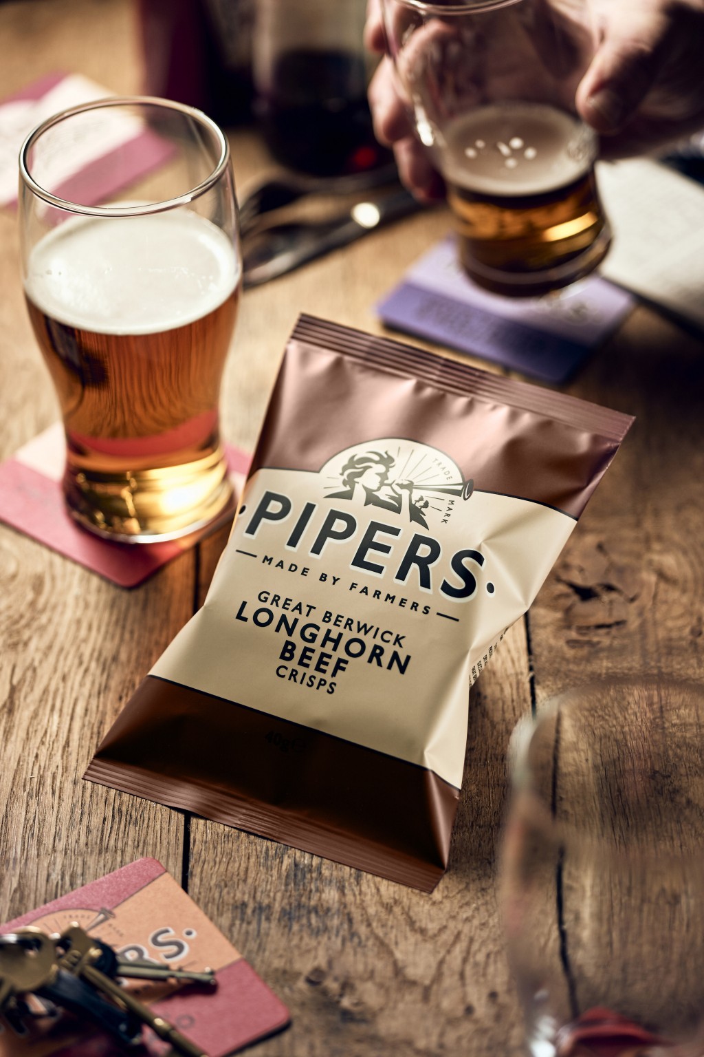 Bulk Buy PIPERS Great Berwick Longhorn Beef Crisp Wholesale KFF