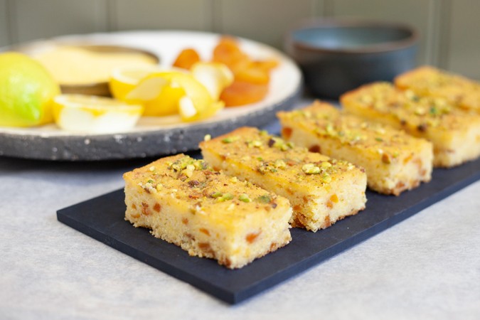 Bitter Lemon & Apricot Polenta