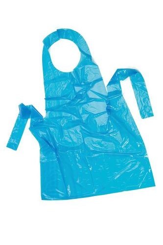 Blue Polythene Apron