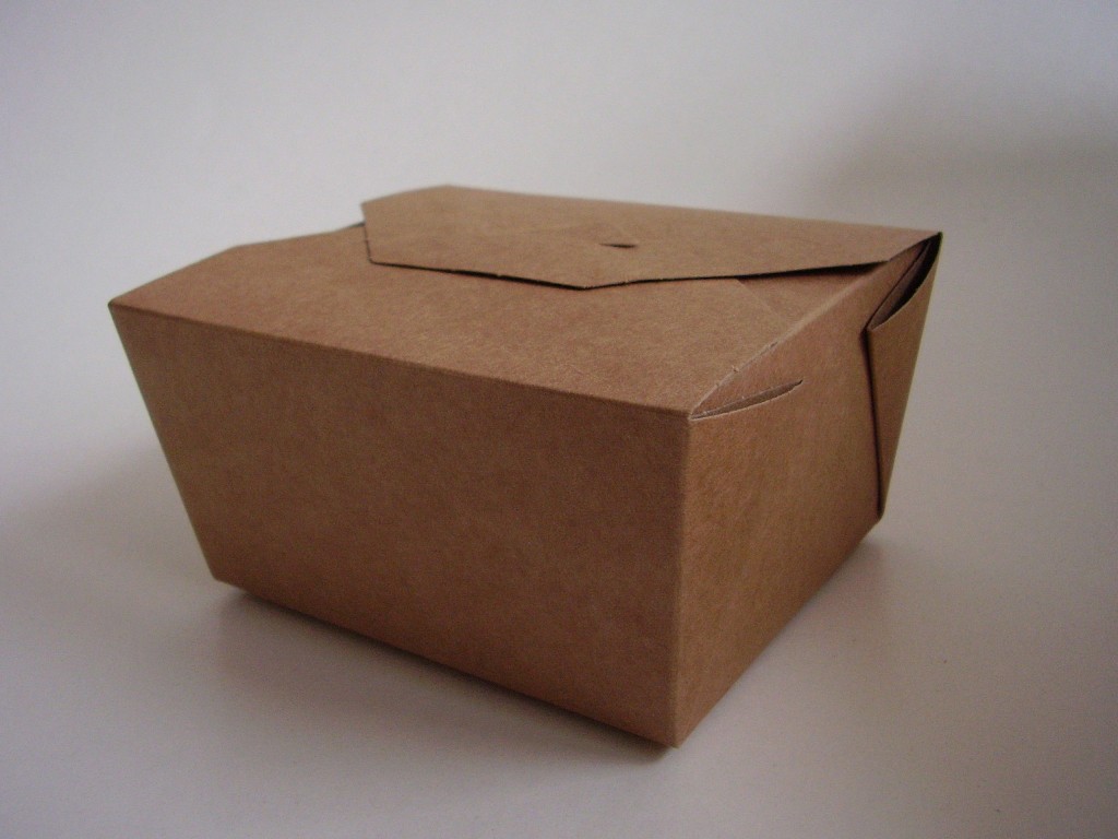 26oz Brown Leakproof Compostable Box