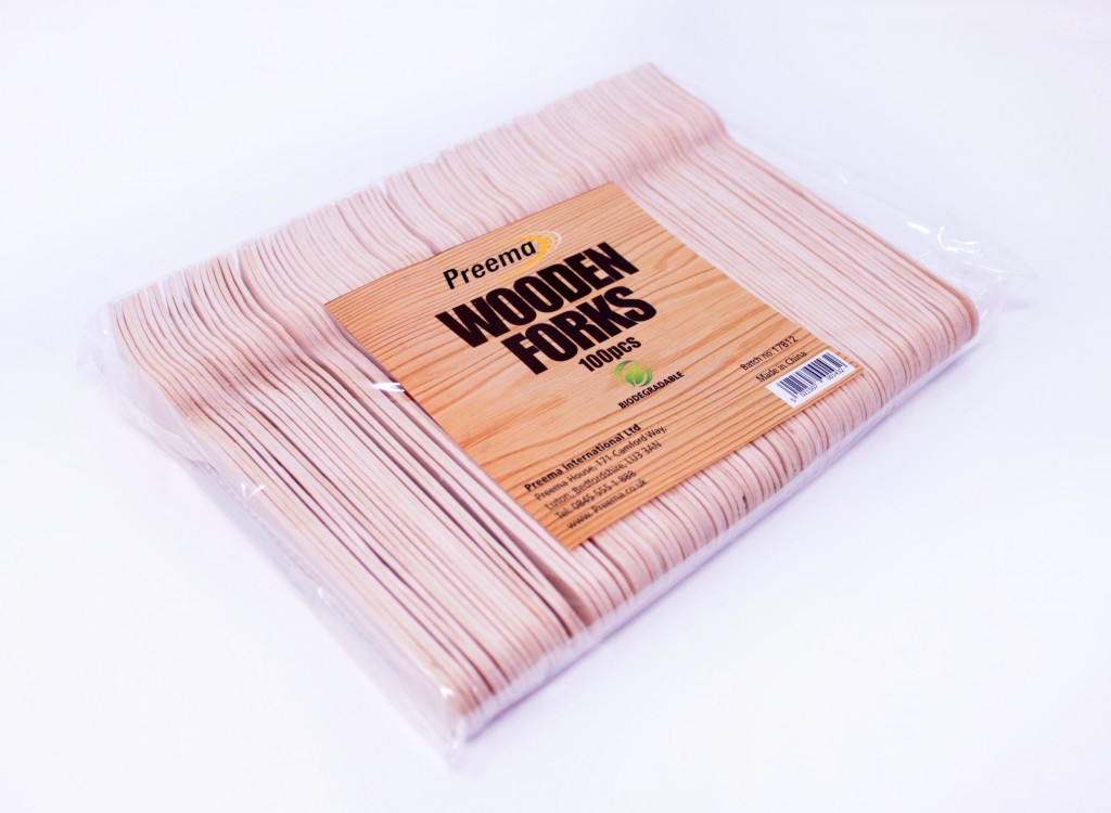 Biodegradeable Wooden Forks