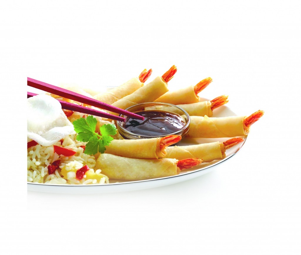 Oriental King Prawn Rolls