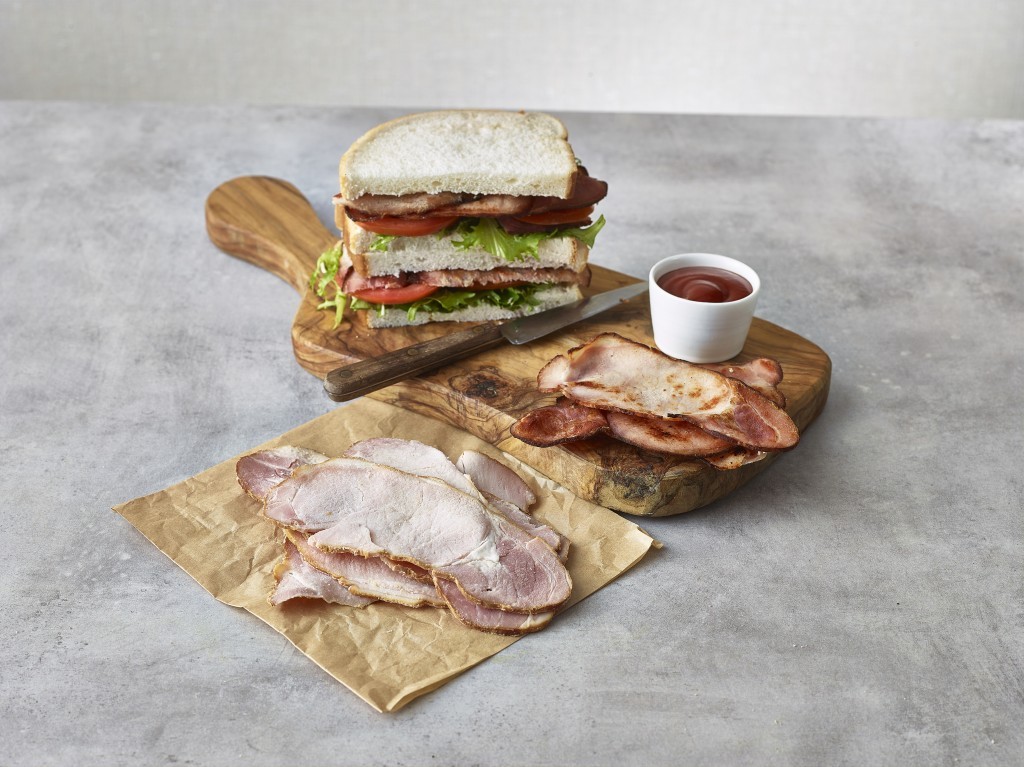 GRUMPY PIG Beechwood Smoked Cooked Back Bacon - Frozen