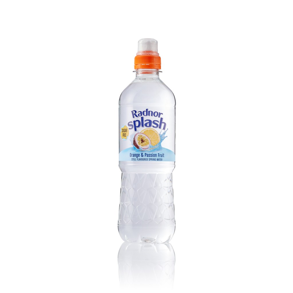 RADNOR Splash Still Flavoured Sports Cap Water in Orange & Passionfruit (Bottle)