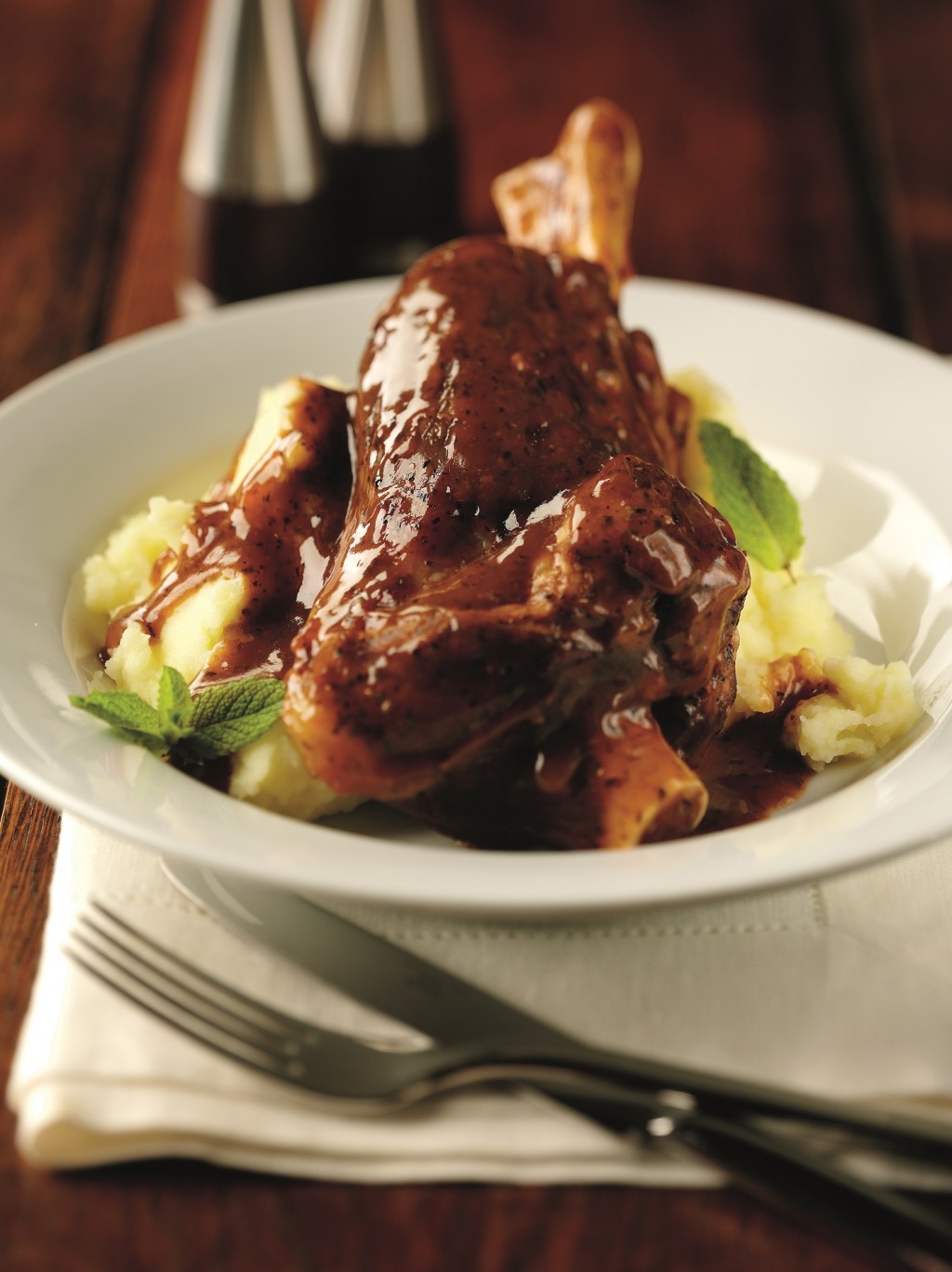 Lamb Shank in Red Wine & Rosemary Gravy