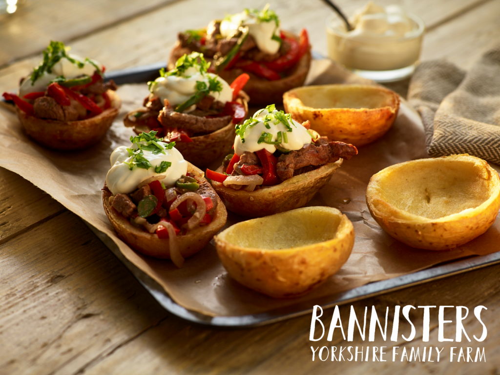 BANNISTERS FARM Baked Potato Longboats