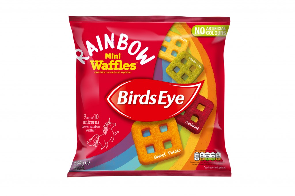 BIRDS EYE Rainbow Waffles