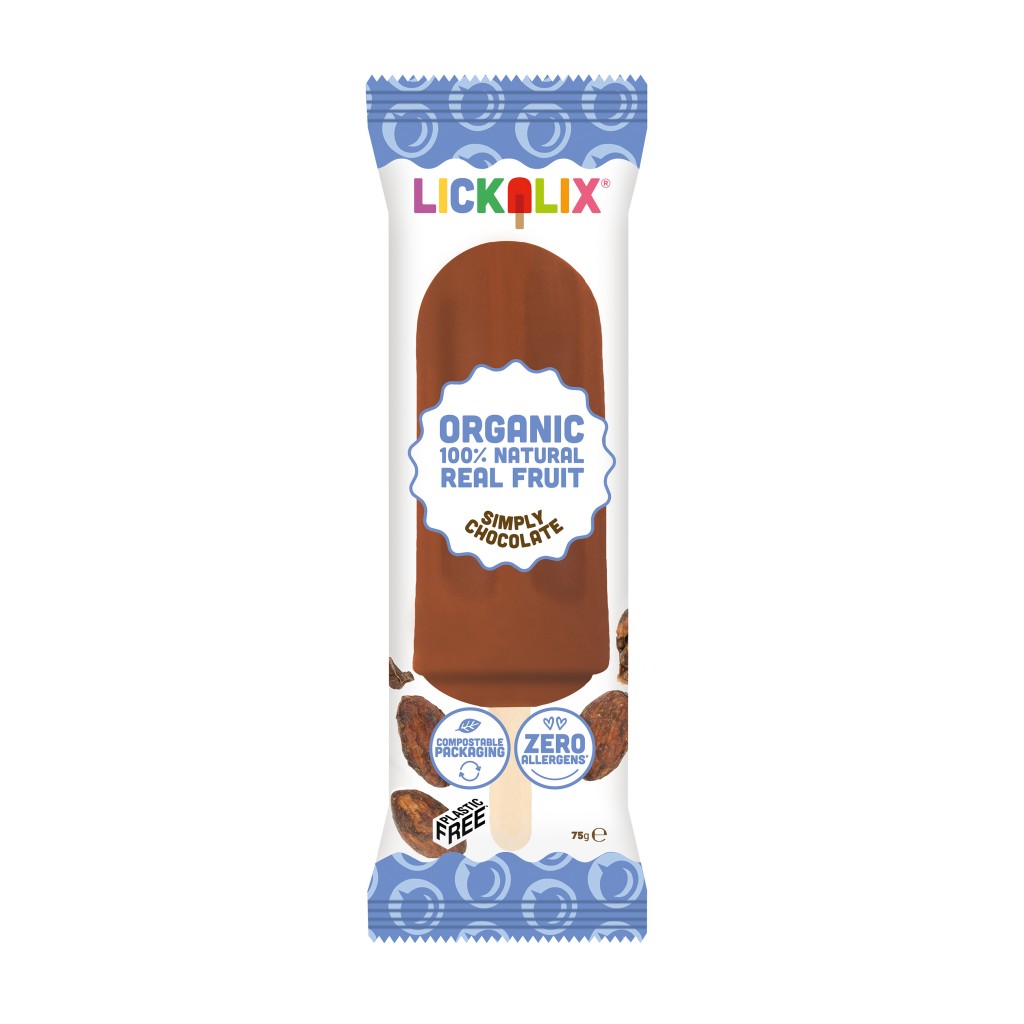 LICKALIX Organic Ice Lolly Simply Chocolate