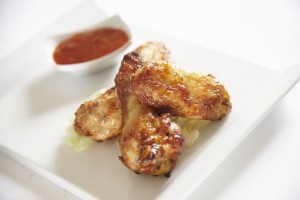 Lightly Steam Roasted Chicken Wings