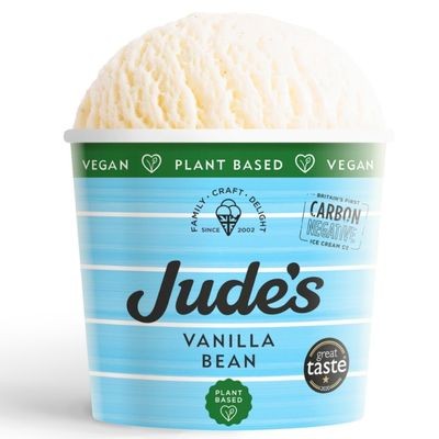 JUDE'S Vegan Vanilla Ice Cream Tubs