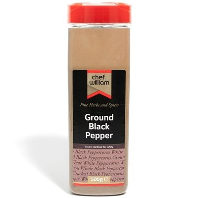 CHEF WILLIAM Ground Black Pepper