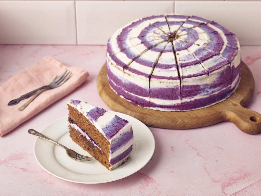 SUSSEX BAKES Vegan Banana and Blueberry Cake