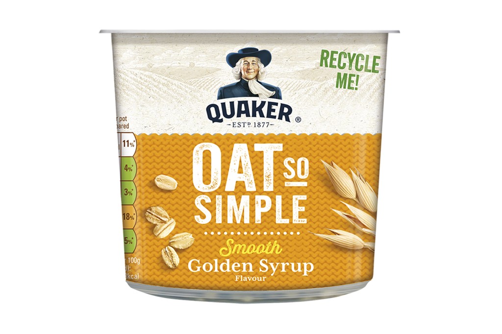 QUAKER Oat So Simple Golden Syrup Porridge Pots