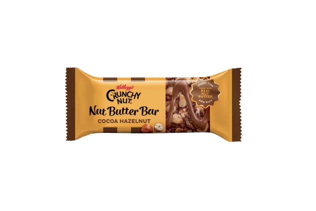 KELLOGG'S Crunchy Nut Nut Butter Bars Cocoa Hazelnut