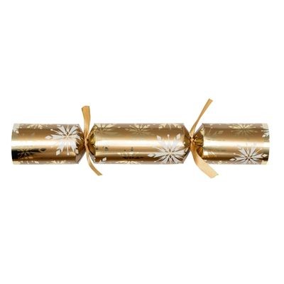 11'' Gold Snowflake Crackers