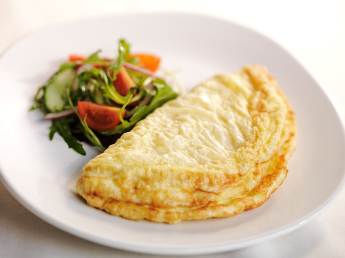 Free Range Plain Omelette (Cooked)