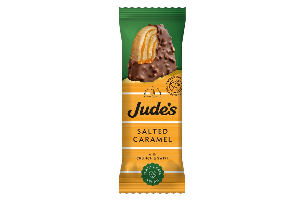JUDES Plant Based Salted Caramel Ice Cream Stick Bars