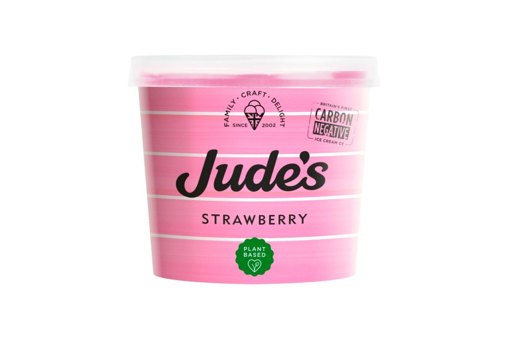 JUDES Vegan Strawberry Ice Cream
