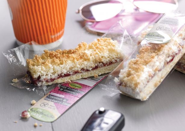 THE HANDMADE CAKE COMPANY Gluten Free Coconut & Raspberry Slice