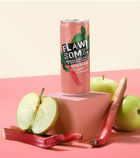 FLAWSOME! Apple & Rhubarb Sparkling Juice Drink