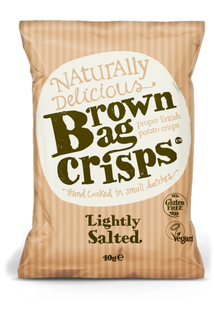 BROWN BAG CRISPS Lightly Salted Potato Crisps
