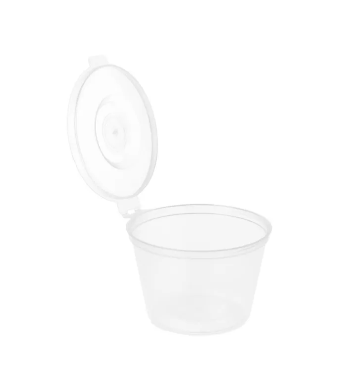 4 ACES 4OZ Hinged PP Plastic Portion Pots