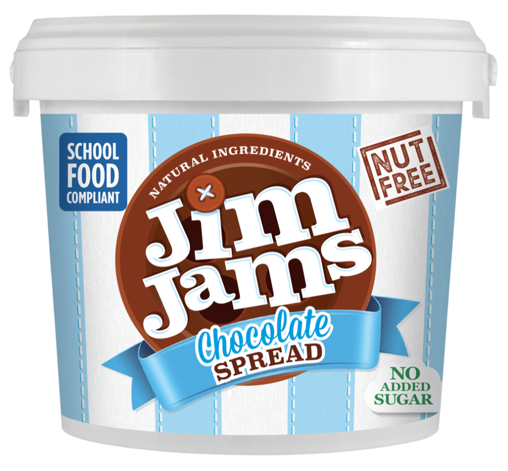 JIM JAMS No Added Sugar Nut Free Chocolate Spread