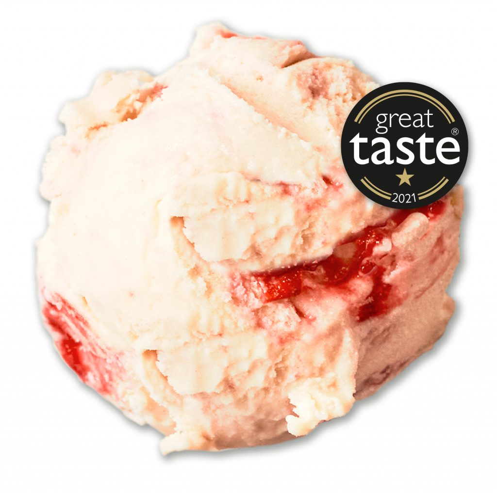 HACKNEY GELATO Clotted Cream Strawberry Gelato