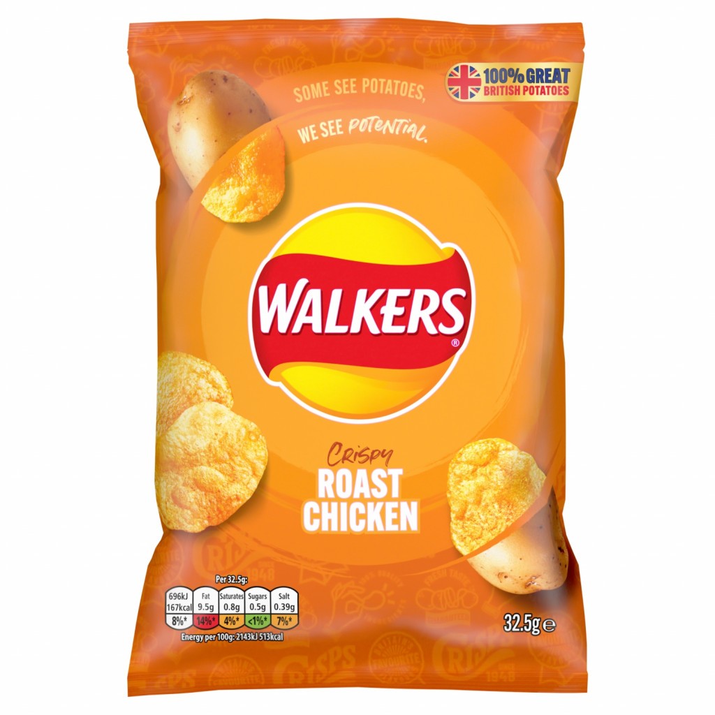 WALKERS Roast Chicken Crisps