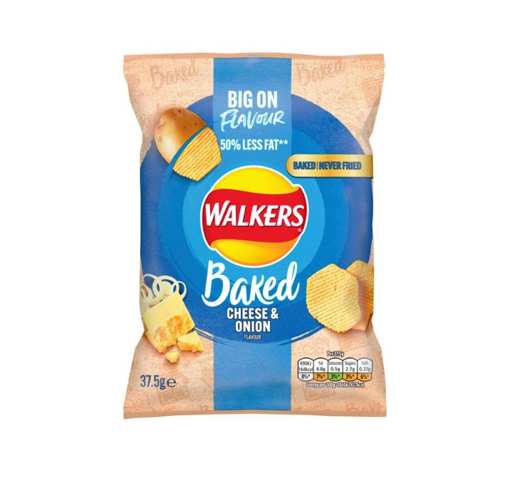 WALKERS Baked Cheese & Onion Crisps