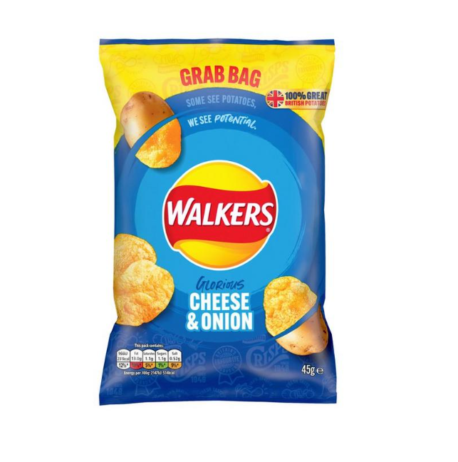 WALKERS Cheese & Onion Grab Bag